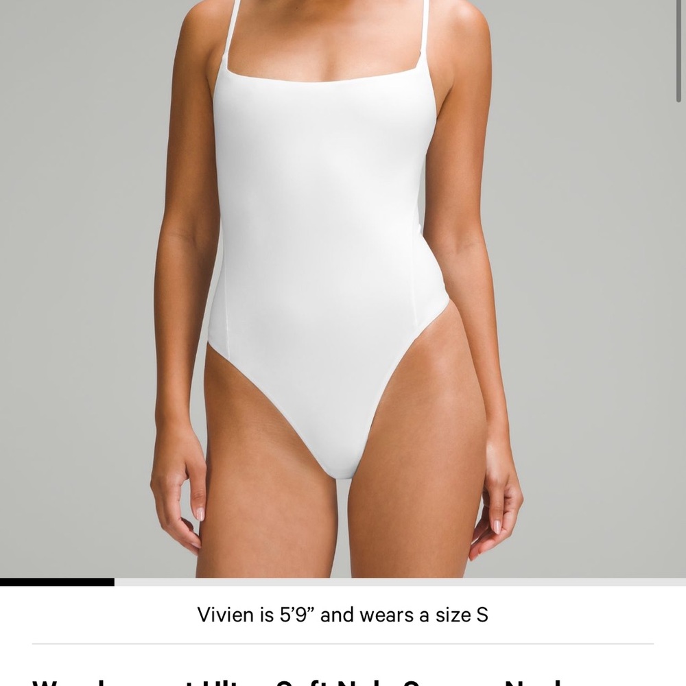 Lululemon White Bodysuit
